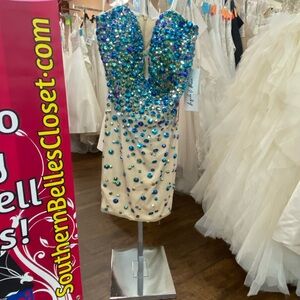 Rhinestone cocktail dress
